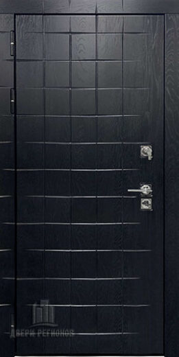 Дверь входная взломостойкая ALBERO BLACK, цвет Альберо Блэк Рисунок грань, панель - Нова цвет Аляска