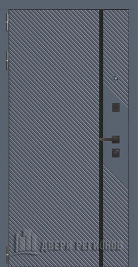 Дверь входная Страж К-16, цвет velluto oscure ag 710, панель - 3k yodoors-16 цвет velluto bianco ag 701